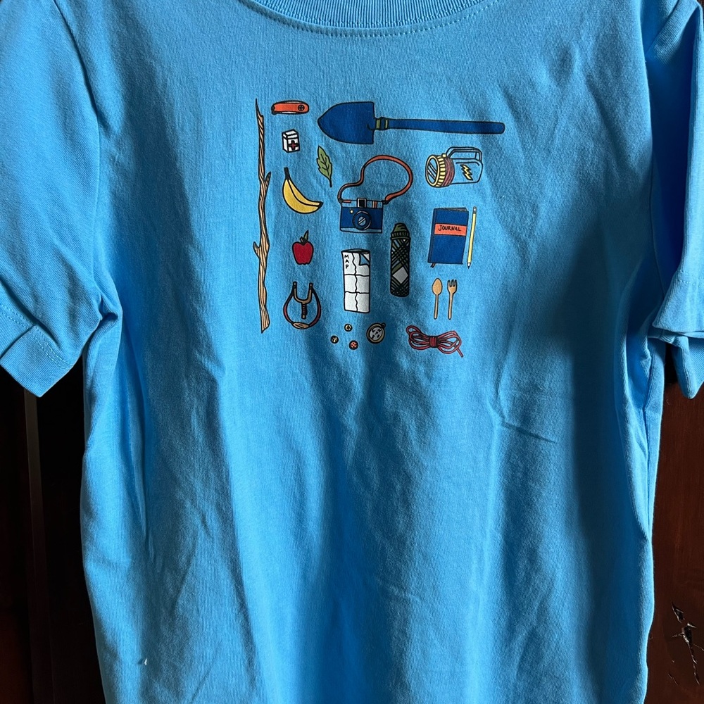Hanna Andersson Blue Short Sleeve Graphic Tee NWOT